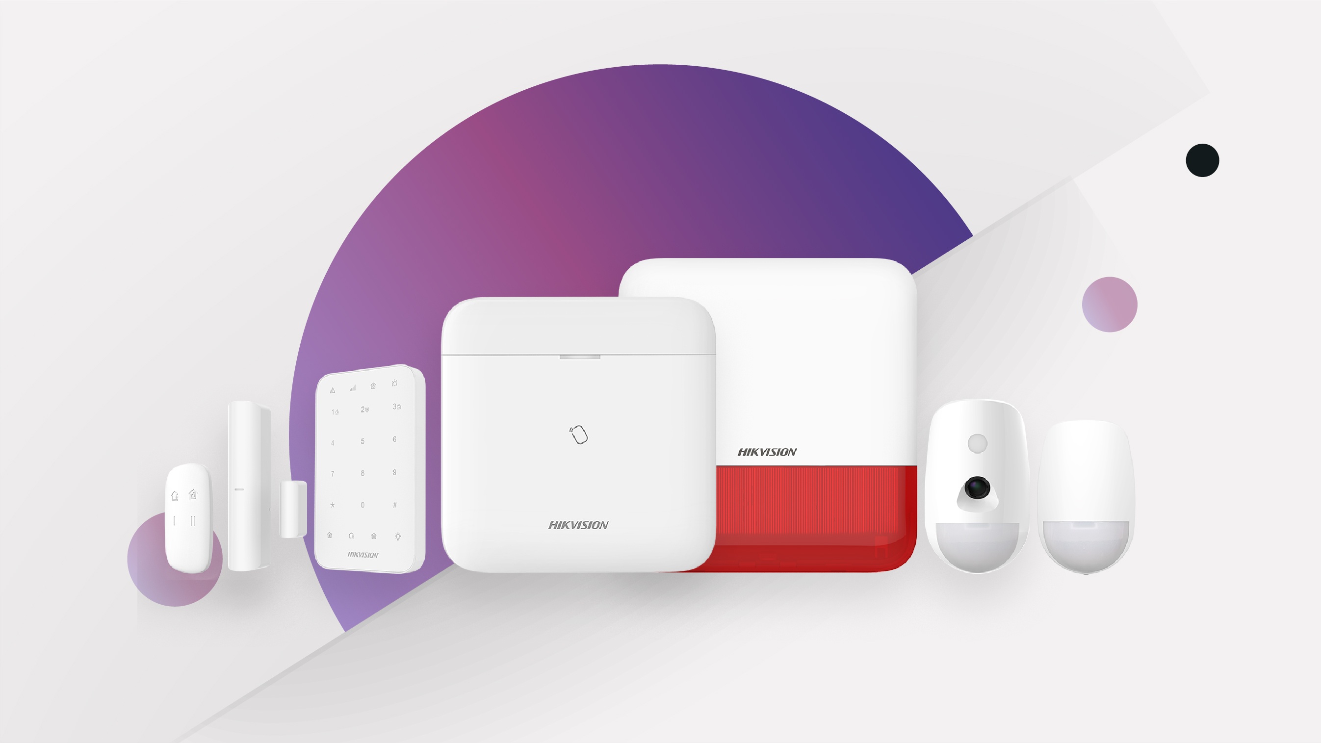 Kit de alarme Hikvision com sensores e central